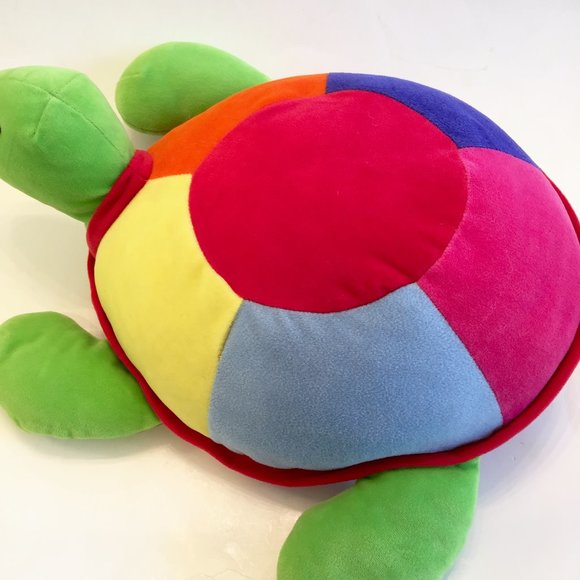 Vintage Rainbow Shell Plush Turtle (RARE) - Picture 5 of 8